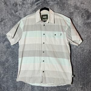 Howler Bros Shirt Mens Large Striped Colorblock Short Sleeve comfort Casual